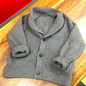 Vince Wool Shaw Neck chunky cardigan Large